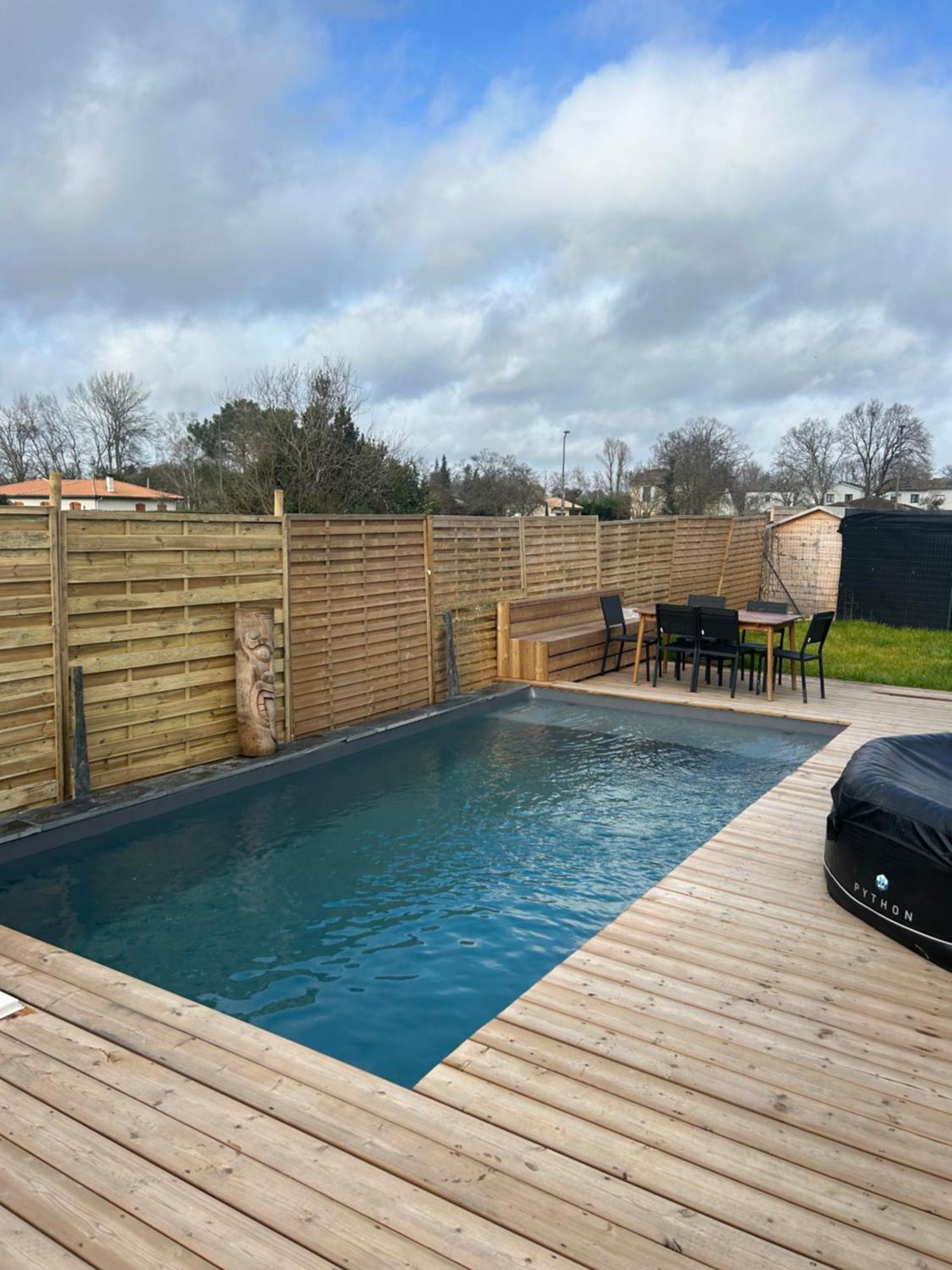 Aux Portes De Bordeaux Maison Cocooning Avec Piscine Ambares-et-Lagrave Exterior foto